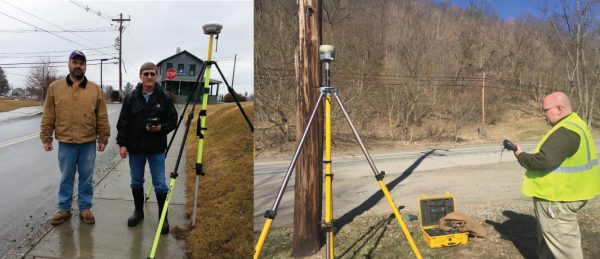During the 2018 National Surveyors Week, CEC surveyors volunteered their time and expertise at many locations, including the proposed Diahoga Trail in Athens, PA.