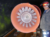 Subsurface mine ventilation equipment. Image courtesy of the Centers for Disease Control and Prevention, National Institute for Occupational Safety and Health.