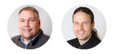 Rob Geho of CEC Columbus and Trevor Conlow of CEC Pittsburgh, both of whom are in CEC's Ecological Sciences group