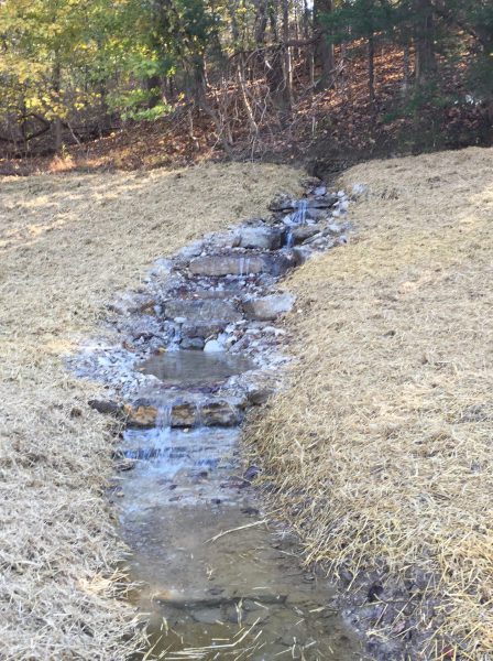 Main spring with rock-step pools