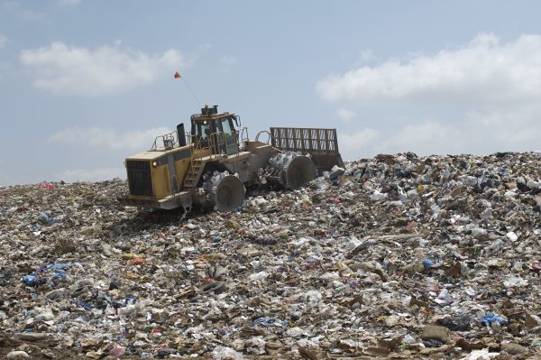 Landfill slope