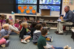 Dan Maltese, CEC's corporate Ecological Sciences Practice Lead, presents to some kindergarteners about bats.
